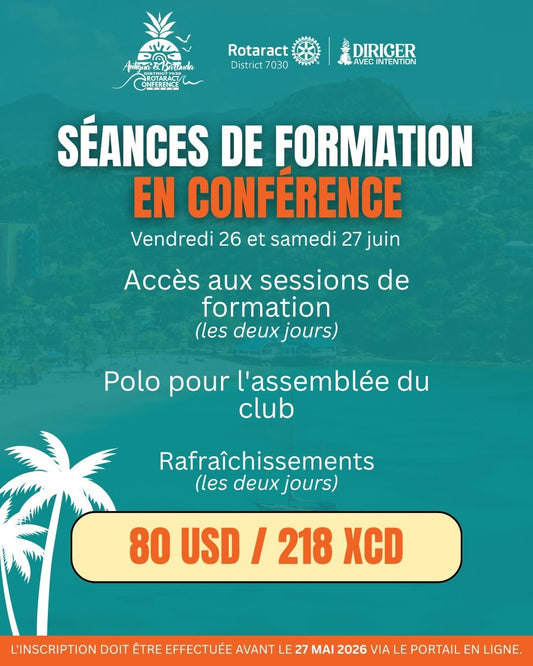 Conference Training Sessions / Séances De Formation En Conférence