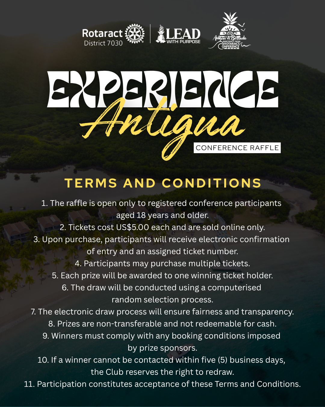 Experience Antigua - Conference Raffle